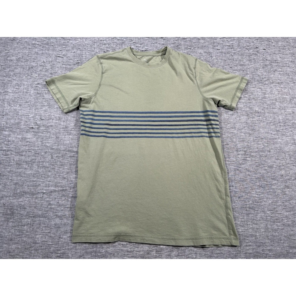 Tommy Bahama Relax Shirt Mens Small Green Blue Stripes Island Modern Fit